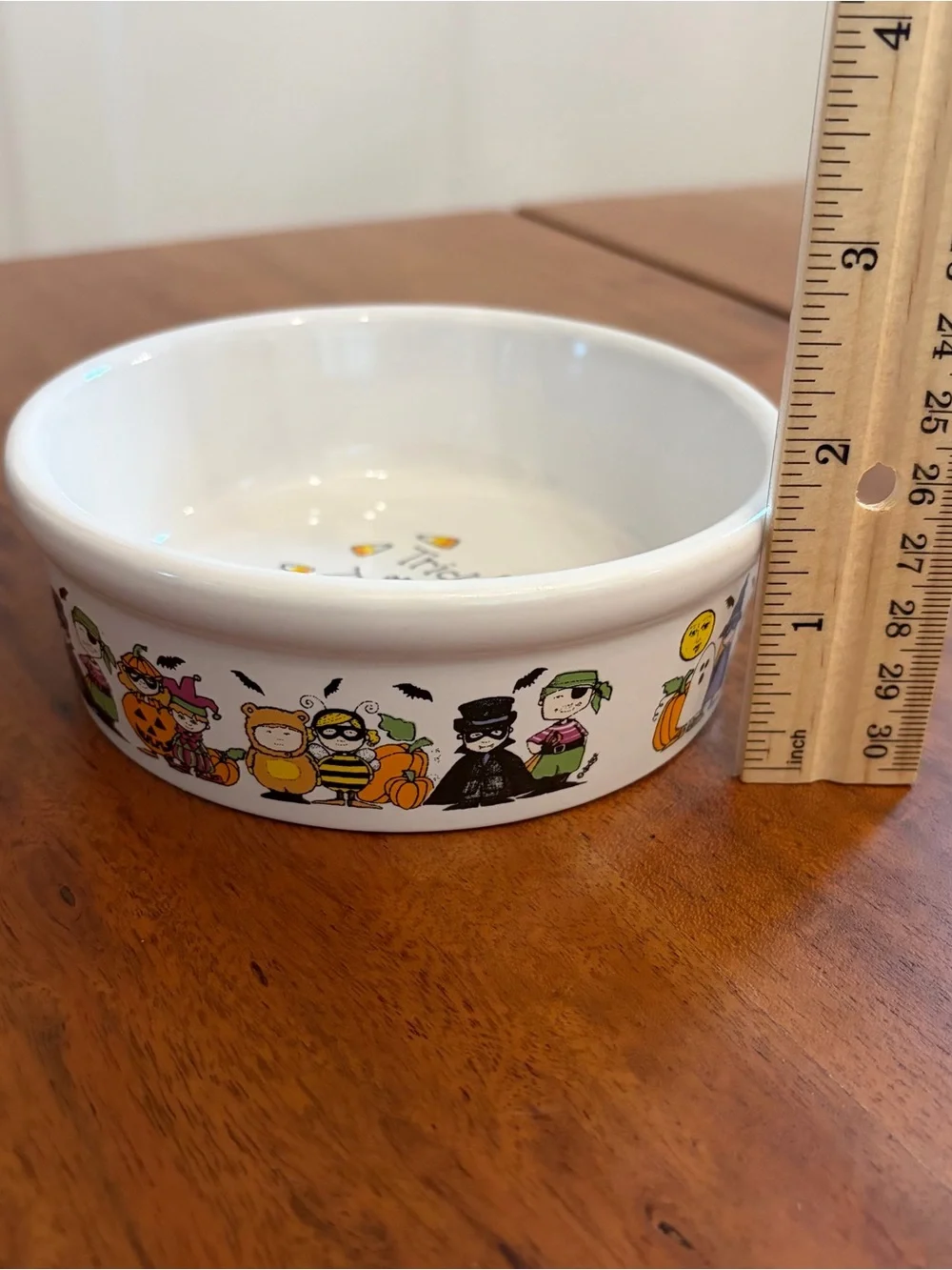 Vintage Goblins Ursula Dodge Signature Halloween Stoneware Dog Cat Pet Bowl 4.5